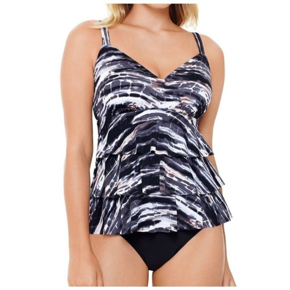 Women’s Swim Solutions Tummy Control One Piece Swimsuit 8